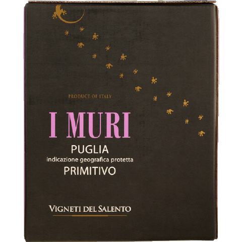 I Muri Primitivo Puglia bag in box 3 liter